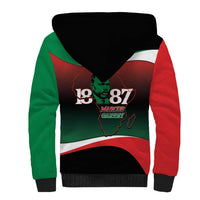 Marcus Garvey 1887 Sherpa Hoodie African Map Curves Style - Wonder Print Shop