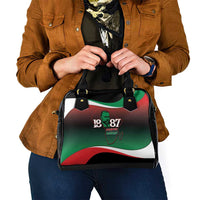 Marcus Garvey 1887 Shoulder Handbag African Map Curves Style - Wonder Print Shop