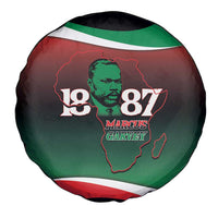 Marcus Garvey 1887 Spare Tire Cover African Map Curves Style - Wonder Print Shop
