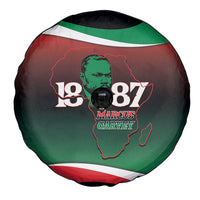 Marcus Garvey 1887 Spare Tire Cover African Map Curves Style - Wonder Print Shop