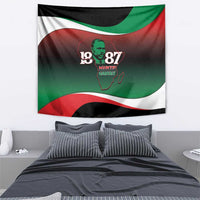 Marcus Garvey 1887 Tapestry African Map Curves Style - Wonder Print Shop