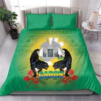 Gabon Independence Day Bedding Set Memorial Leon Mba Monument - Wonder Print Shop