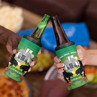 Gabon Independence Day 4 in 1 Can Cooler Tumbler Memorial Leon Mba Monument - Wonder Print Shop