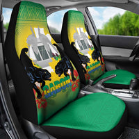 Gabon Independence Day Car Seat Cover Memorial Leon Mba Monument - Wonder Print Shop