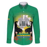 Gabon Independence Day Family Matching Puletasi and Hawaiian Shirt Memorial Leon Mba Monument - Wonder Print Shop