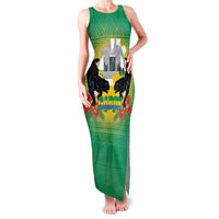 Gabon Independence Day Family Matching Tank Maxi Dress and Hawaiian Shirt Memorial Leon Mba Monument - Wonder Print Shop