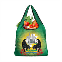 Gabon Independence Day Grocery Bag Memorial Leon Mba Monument - Wonder Print Shop