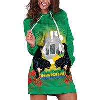 Gabon Independence Day Hoodie Dress Memorial Leon Mba Monument - Wonder Print Shop