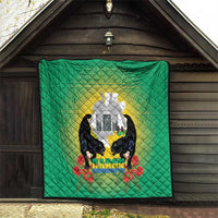 Gabon Independence Day Quilt Memorial Leon Mba Monument - Wonder Print Shop