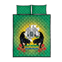 Gabon Independence Day Quilt Bed Set Memorial Leon Mba Monument - Wonder Print Shop