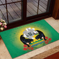 Gabon Independence Day Rubber Doormat Memorial Leon Mba Monument - Wonder Print Shop