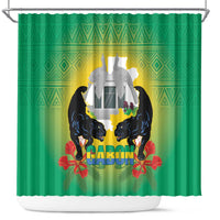 Gabon Independence Day Shower Curtain Memorial Leon Mba Monument - Wonder Print Shop