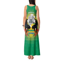 Gabon Independence Day Tank Maxi Dress Memorial Leon Mba Monument - Wonder Print Shop
