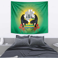 Gabon Independence Day Tapestry Memorial Leon Mba Monument - Wonder Print Shop