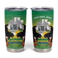 Gabon Independence Day Tumbler Cup Memorial Leon Mba Monument - Wonder Print Shop