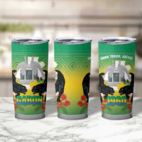 Gabon Independence Day Tumbler Cup Memorial Leon Mba Monument - Wonder Print Shop