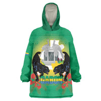 Gabon Independence Day Wearable Blanket Hoodie Memorial Leon Mba Monument - Wonder Print Shop