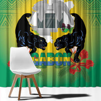 Gabon Independence Day Window Curtain Memorial Leon Mba Monument - Wonder Print Shop