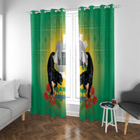 Gabon Independence Day Window Curtain Memorial Leon Mba Monument - Wonder Print Shop