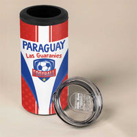 Custom Paraguay Football 4 in 1 Can Cooler Tumbler Come On Las Guaranies - Wonder Print Shop