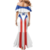 Custom Paraguay Football Family Matching Mermaid Dress and Hawaiian Shirt Come On Las Guaranies - Wonder Print Shop