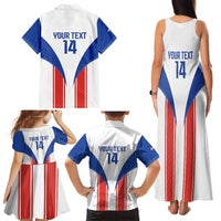Custom Paraguay Football Family Matching Tank Maxi Dress and Hawaiian Shirt Come On Las Guaranies - Wonder Print Shop