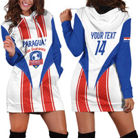 Custom Paraguay Football Hoodie Dress Come On Las Guaranies - Wonder Print Shop