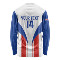 Custom Paraguay Football Long Sleeve Shirt Come On Las Guaranies - Wonder Print Shop