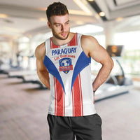 Custom Paraguay Football Men Tank Top Come On Las Guaranies - Wonder Print Shop