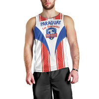 Custom Paraguay Football Men Tank Top Come On Las Guaranies - Wonder Print Shop