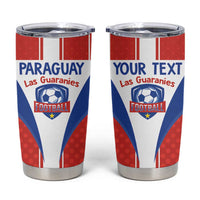 Custom Paraguay Football Tumbler Cup Come On Las Guaranies - Wonder Print Shop
