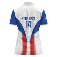 Custom Paraguay Football Women Polo Shirt Come On Las Guaranies - Wonder Print Shop