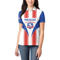 Custom Paraguay Football Women Polo Shirt Come On Las Guaranies - Wonder Print Shop