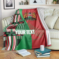 Custom Kenya Cricket Blanket Come On Simbas Kente Pattern - Wonder Print Shop