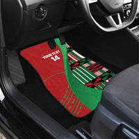 Custom Kenya Cricket Car Mats Come On Simbas Kente Pattern - Wonder Print Shop