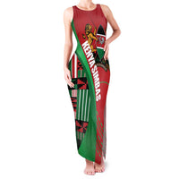 Custom Kenya Cricket Family Matching Tank Maxi Dress and Hawaiian Shirt Come On Simbas Kente Pattern - Wonder Print Shop