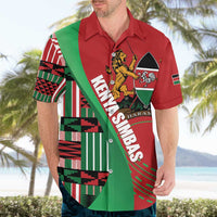 Custom Kenya Cricket Hawaiian Shirt Come On Simbas Kente Pattern - Wonder Print Shop