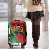 Custom Kenya Cricket Luggage Cover Come On Simbas Kente Pattern - Wonder Print Shop