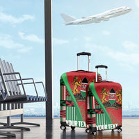 Custom Kenya Cricket Luggage Cover Come On Simbas Kente Pattern - Wonder Print Shop