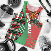 Custom Kenya Cricket Men Tank Top Come On Simbas Kente Pattern - Wonder Print Shop