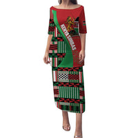 Custom Kenya Cricket Puletasi Come On Simbas Kente Pattern - Wonder Print Shop