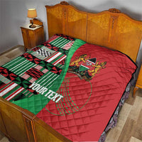 Custom Kenya Cricket Quilt Come On Simbas Kente Pattern - Wonder Print Shop