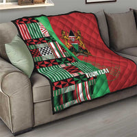 Custom Kenya Cricket Quilt Come On Simbas Kente Pattern - Wonder Print Shop