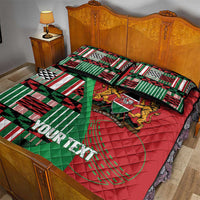 Custom Kenya Cricket Quilt Bed Set Come On Simbas Kente Pattern - Wonder Print Shop