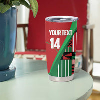 Custom Kenya Cricket Tumbler Cup Come On Simbas Kente Pattern - Wonder Print Shop