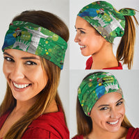 Christmas In July Brazil Neck Gaiter Feliz Natal Blue Macaw Santa Tropical Vibes