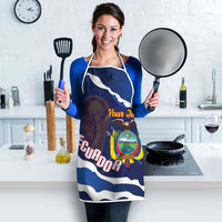 Custom Ecuador 2026 Football Apron Come On La Tri Grunge Style