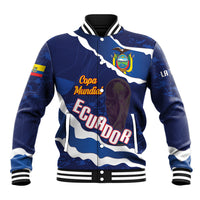Custom Ecuador 2026 Football Baseball Jacket Come On La Tri Grunge Style