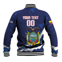 Custom Ecuador 2026 Football Baseball Jacket Come On La Tri Grunge Style