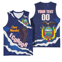 Custom Ecuador 2026 Football Basketball Jersey Come On La Tri Grunge Style